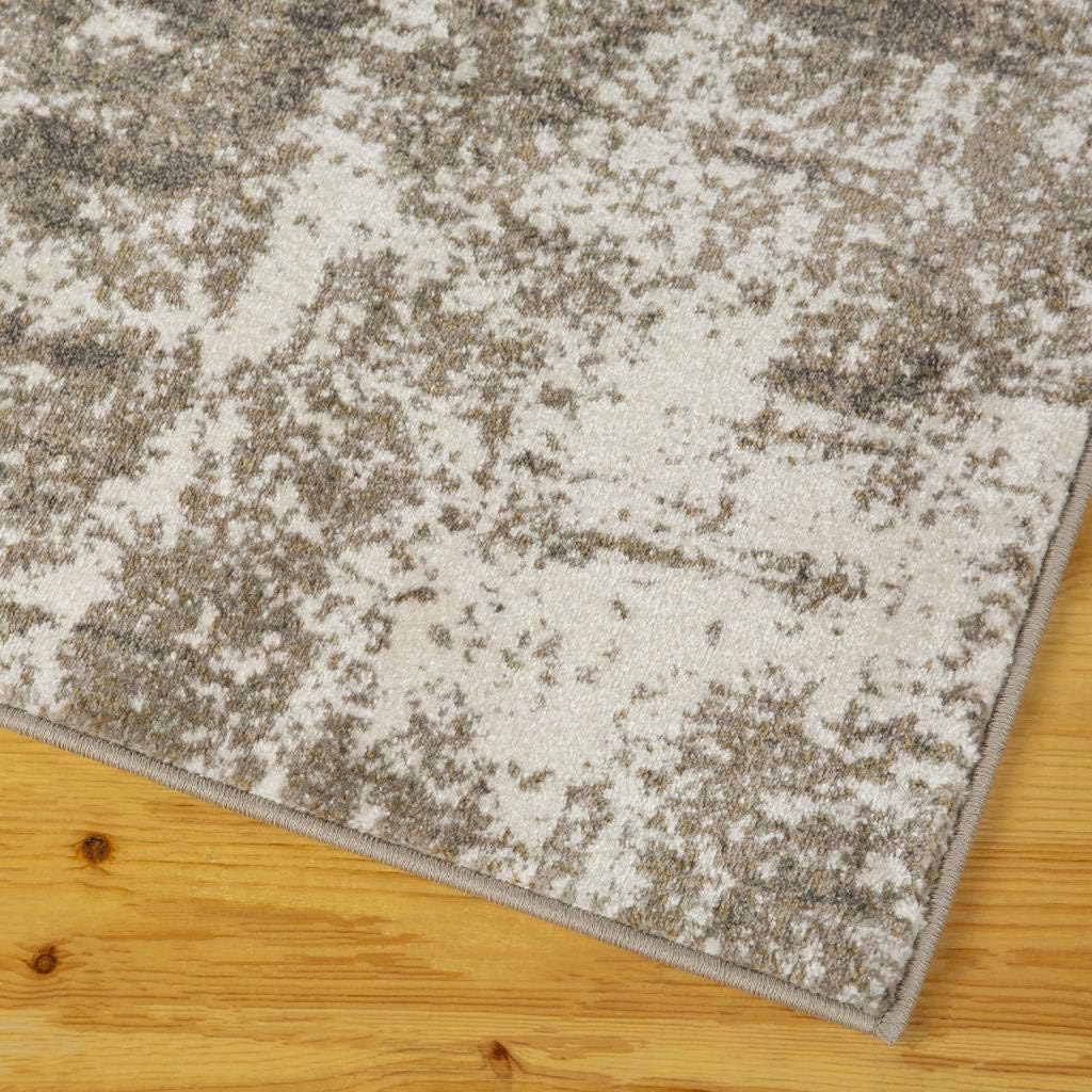 LUXE WEAVERS Lagos Collection Beige 2x3 Abstract Area Rug