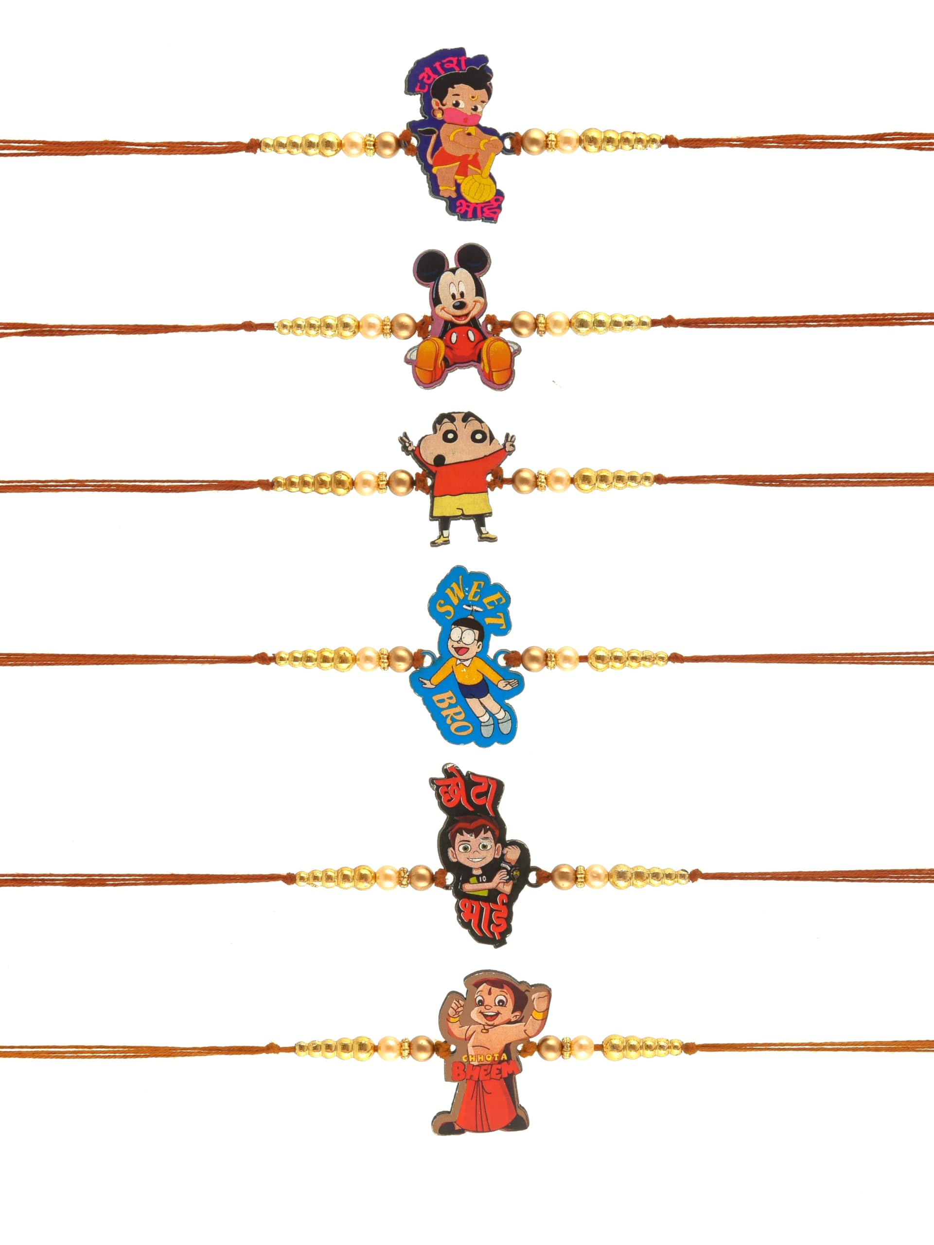 The Click India Rakhi For Kids, Designer Cartoon Rakhi For Kids - Kids Rakhi Bracelet For Brother | Kids Rakhi Set Fo Brother, Greeting Card Comes With Roli-Chawal | Bacche Ke Liye Rakhi (Wooden) (B0CBNG8FR7) Amazon Price History, Amazon Price Tracker