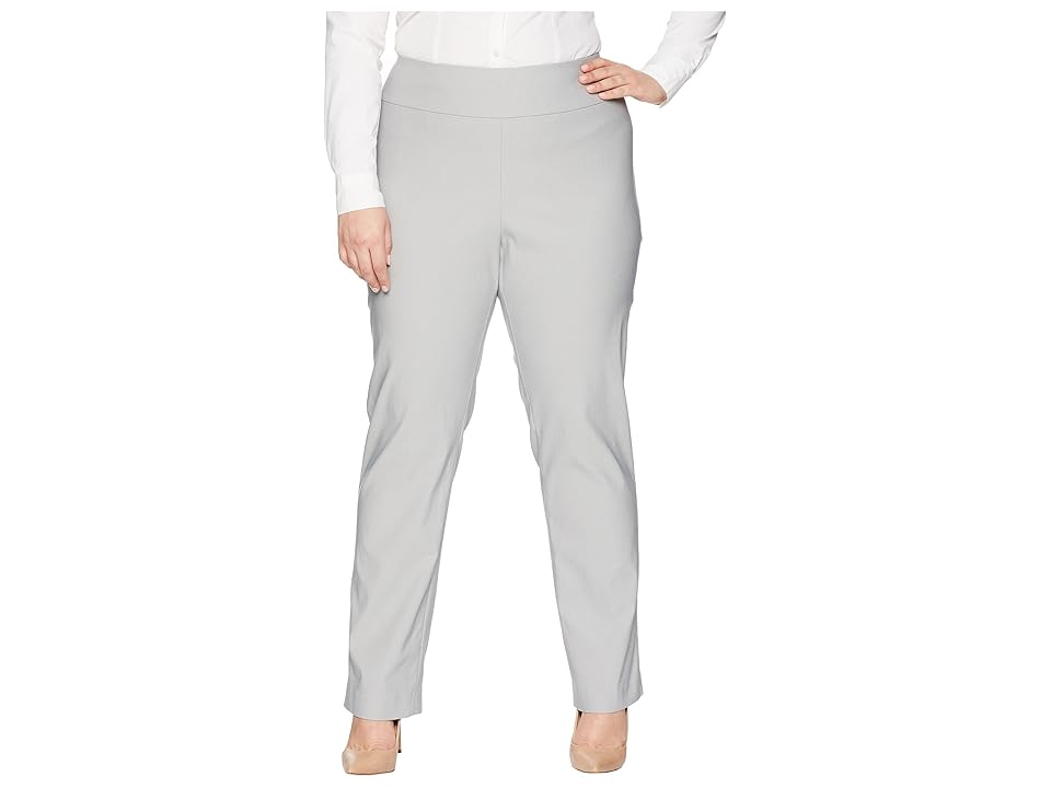 

NIC+ZOE Plus Size Wonderstretch Pants (Zinc) Women's Casual Pants