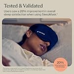 Therabody Sleep Mask Ultra-Comfortable, 100% Blackout Sleep Eye Mask with Gentle Eye Massager Vibration for Deep Sleep & Self Care - Facial Massager for Women & Men