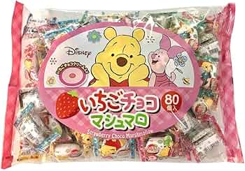 Amazon.co.jp: エイワ くまのプーさん いちごチョコマシュマロ 80個