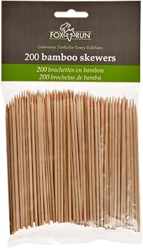 Fox Run Brands Bamboo Skewers, 4-inch set of 200