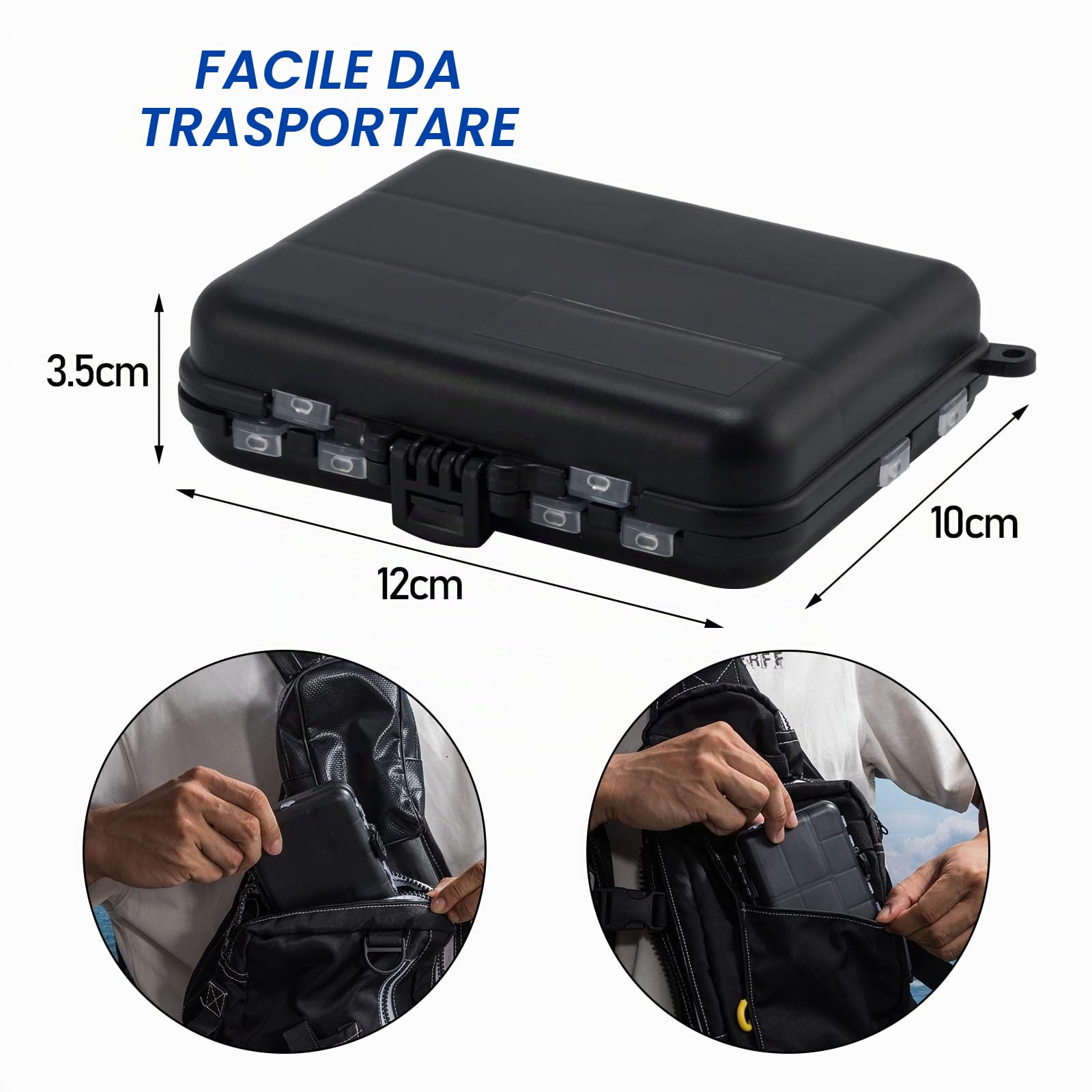 Carp Fishing Tackle Box Dr.fish 219 pezzi con clip di sicurezza girevole Ganci terminali tubo Joblot accessori opzionali, 4 colori
