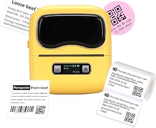 Label makers, 3 Inch Thermal Bluetooth Label Printer L9 Barcode Printer Mini Label Maker Easy to Use for Barcode, Address,... Price In India