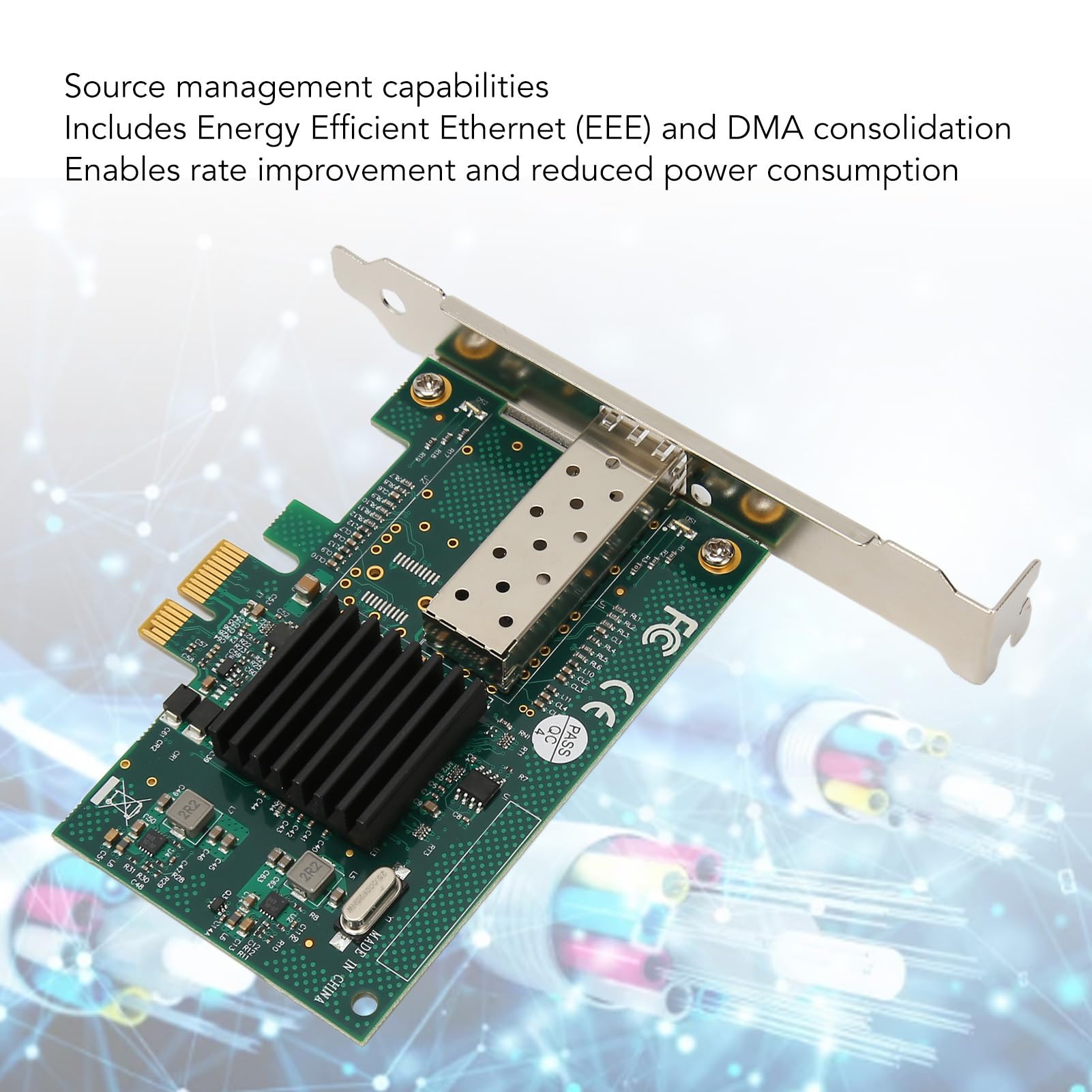 Carte Réseau PCIe NIC 1000 Mbps, Performances ISCSI Efficaces,