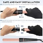 Long Barrel Curling Iron Wand Set - BESTOPE PRO 6 in 1 Curling Wand Set with Ceramic Barrel for Long Hair, 0.35"-1.25" Interchangeable Hair Wand Curler, Dual Voltage, Include Glove & Clips