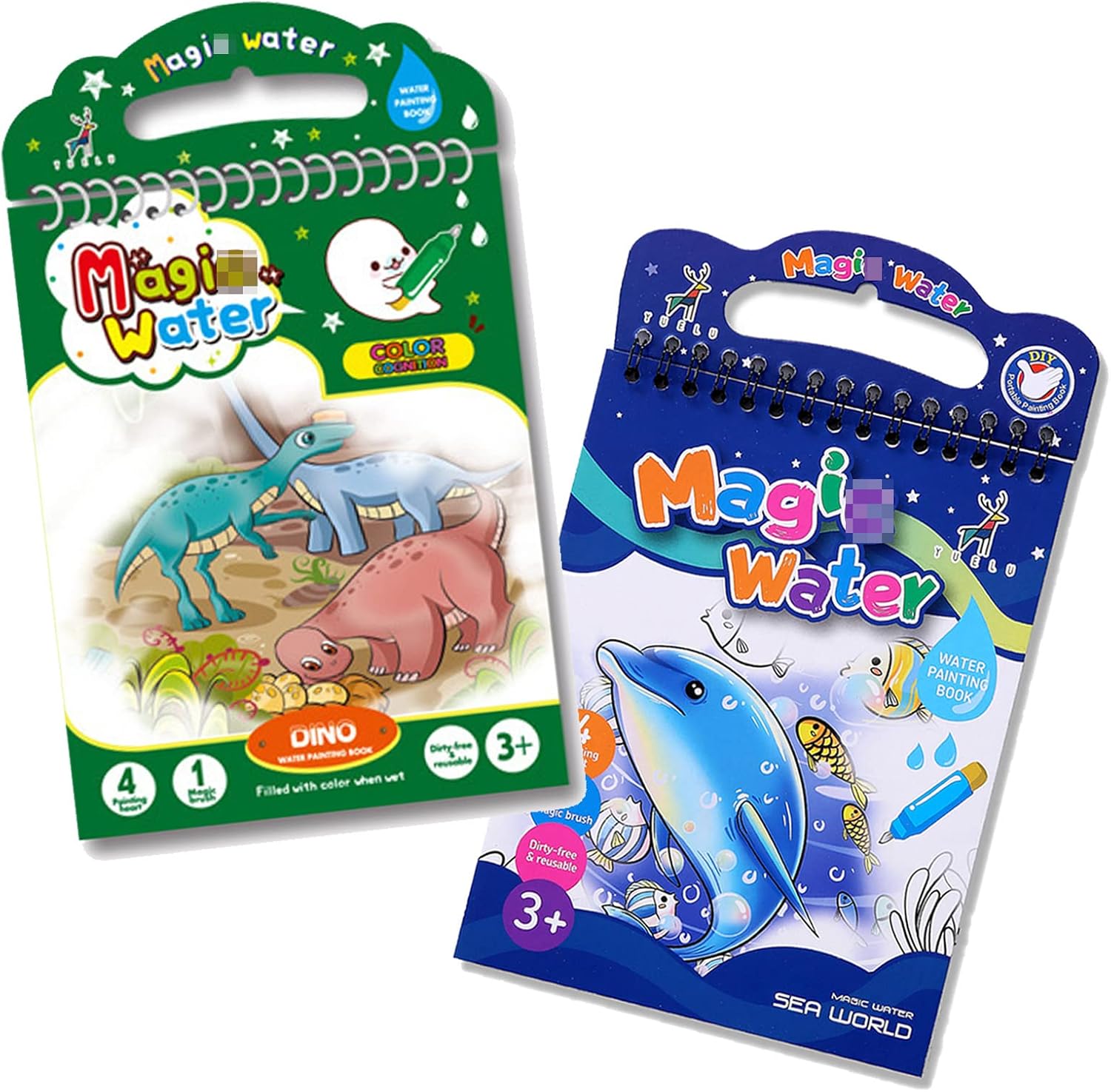 Reusable Paint with Water Books for Kids 24, Water