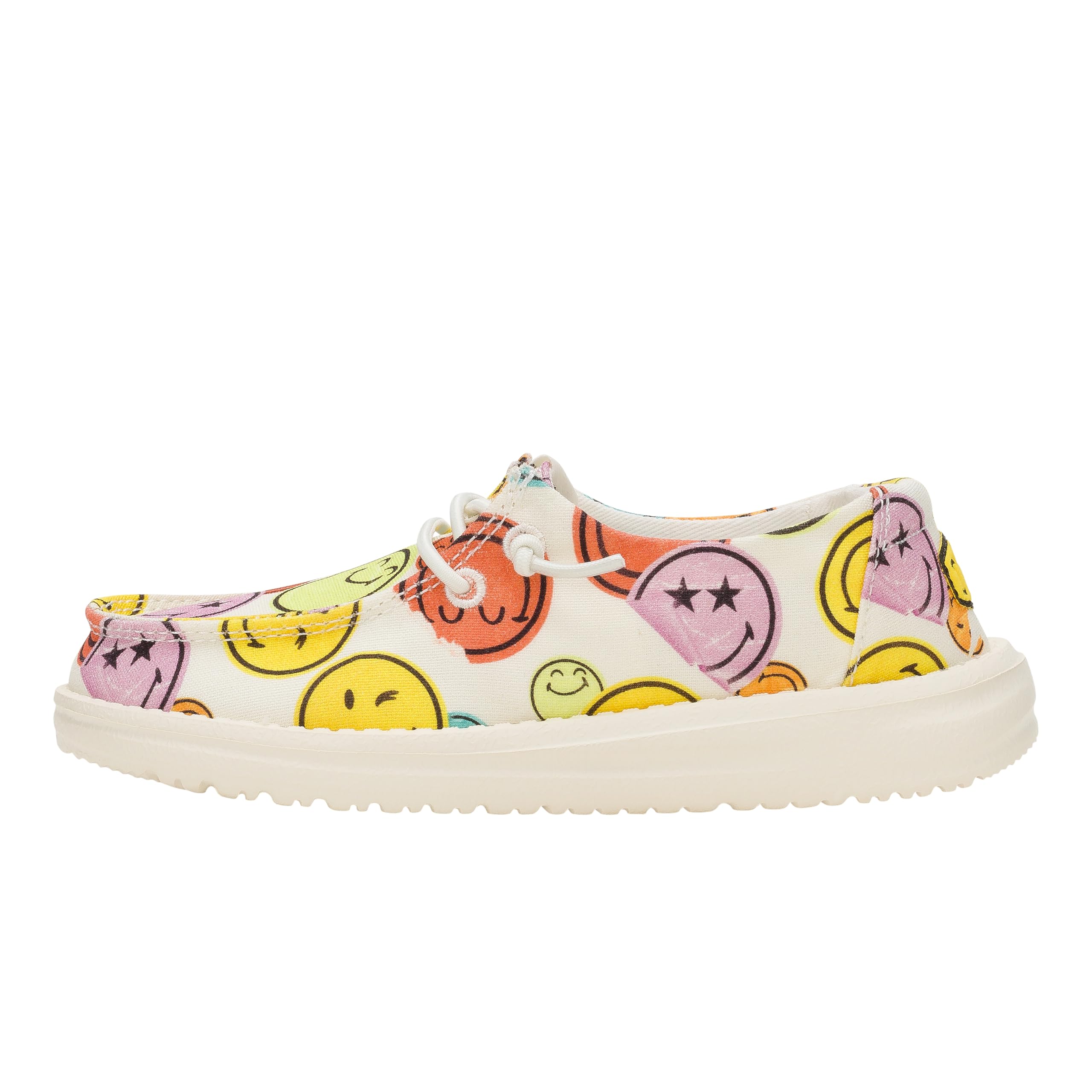 heydude Wendy Smiley Cream/Multi, Women’s Shoes, Women’s Slip-on Loafers, Comfortable & Light-Weight, Cream/Multi, 8-picture-58