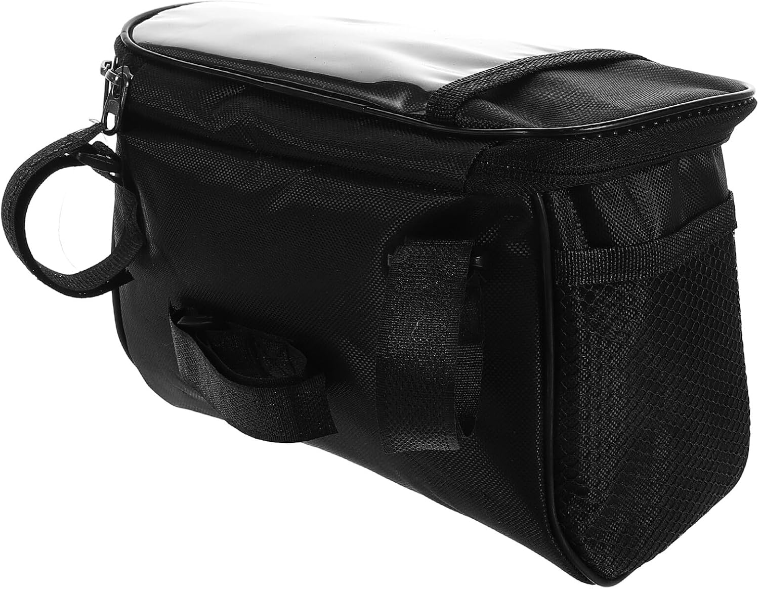 SHERCHPRY Portable Foldable Cycling Top Tube Bag with Multiple Compartments Wide Compatibility for Road and Mountain Bikes Lightweight Bike Front Beam Storage Pouch Bicycle Handlebar