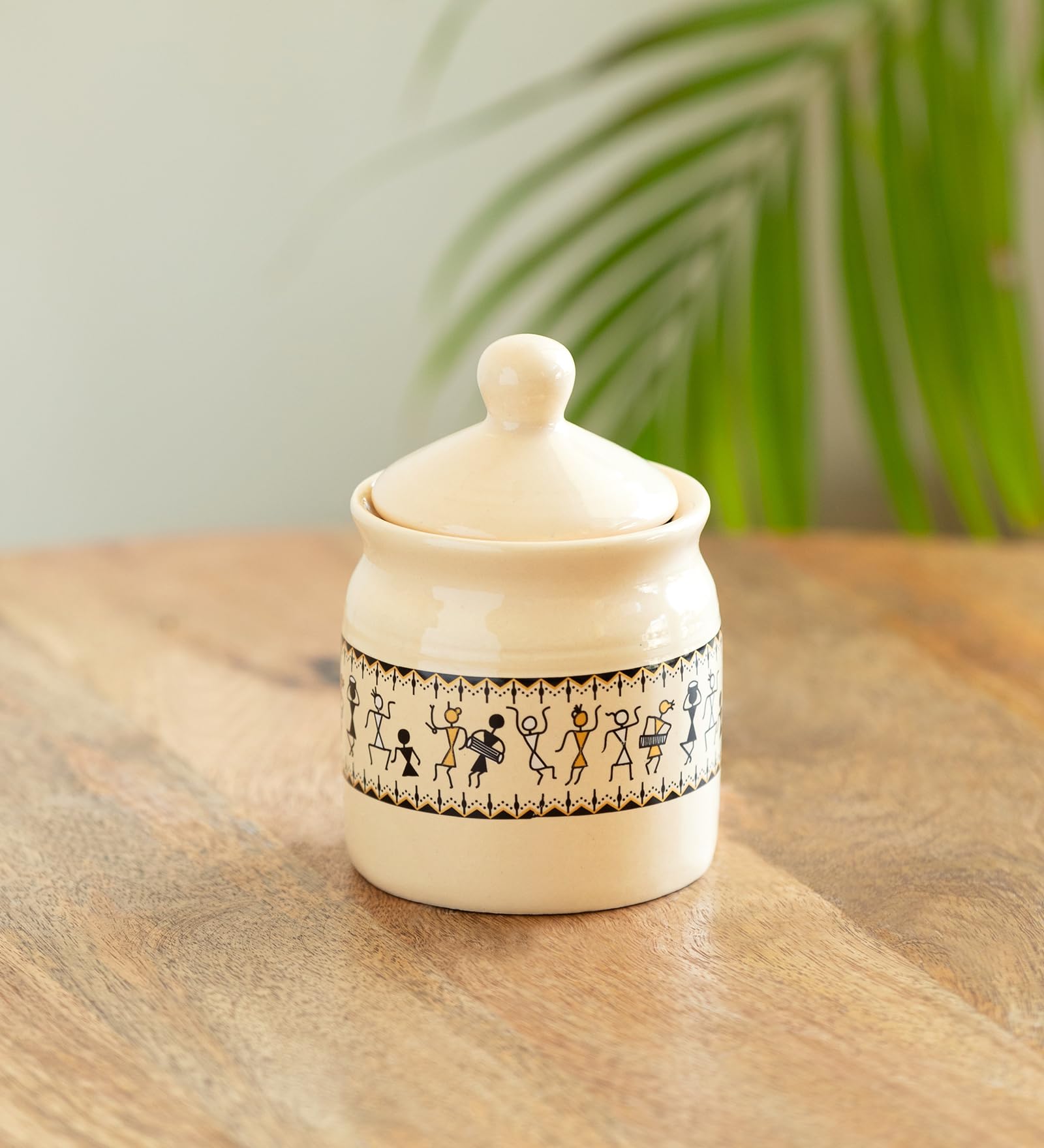 See full amazon price history chart for ExclusiveLane Art Of Warli Ceramic Pickle Jars for Dining Table Ceramic Container with Lid (Non Air-Tight, 280 ml) |Ceramic Jars for Kitchen Storage Pickle Jar for Storage Chutney Jar Achar Barni ExclusiveLane Art Of Warli Ceramic Pickle Jars for Dining Table Ceramic Container with Lid (Non Air-Tight, 280 ml) |Ceramic Jars for Kitchen Storage Pickle Jar for Storage Chutney Jar Achar Barni (B0D6W5KDBS) Amazon Price History, Amazon Price Tracker