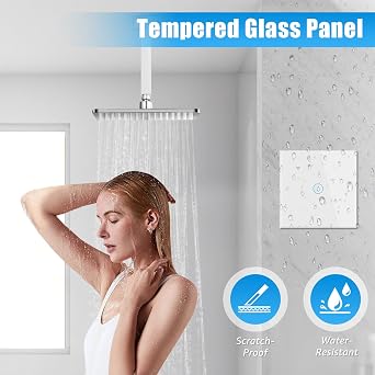 Smart Immersion Heater Switch, WIFI Wall Touch Boiler Switch 40A