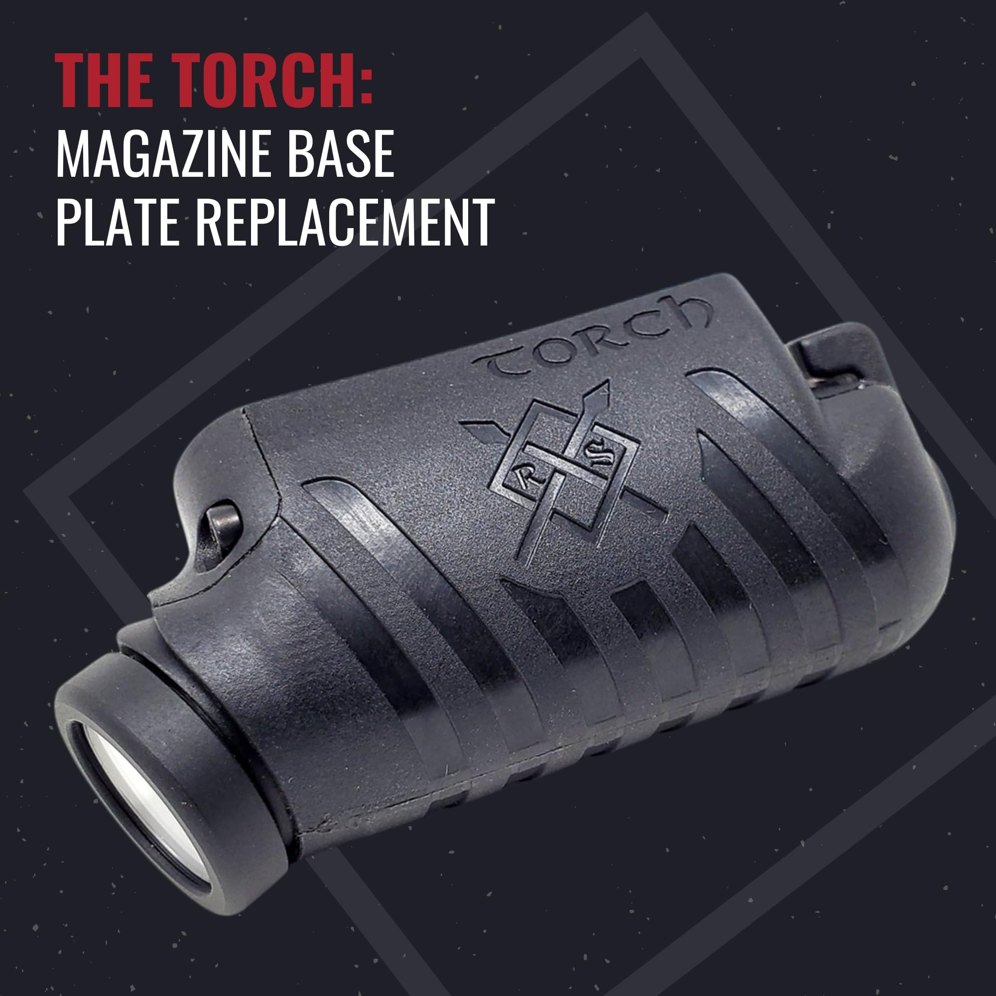 REFINED SAVAGES Torch & Firestarter Pack - Tactical Flashlight High Lumens & Firestarter Kit - Pistol Light Intended for Glock Accessories - Compatible with Glock 17/19/22/26/33 & More (Combo Pack)
