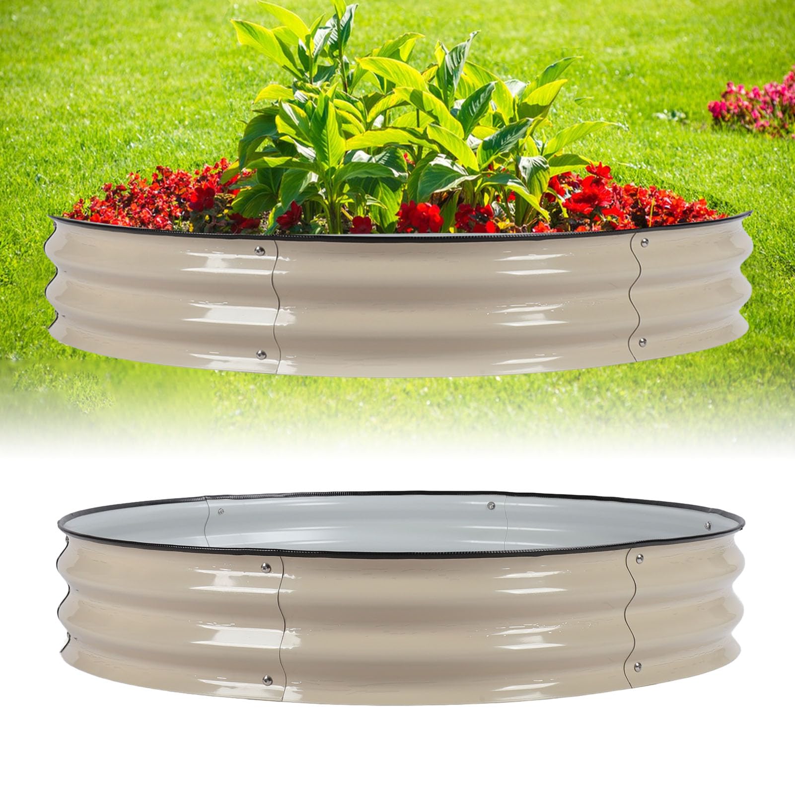WipeO Grande braciere, braciere in Acciaio corten arrugginito, Ciotola da Campeggio Multifunzionale, per Cortile, Campeggio, Picnic, falò, Giardino (80 cm