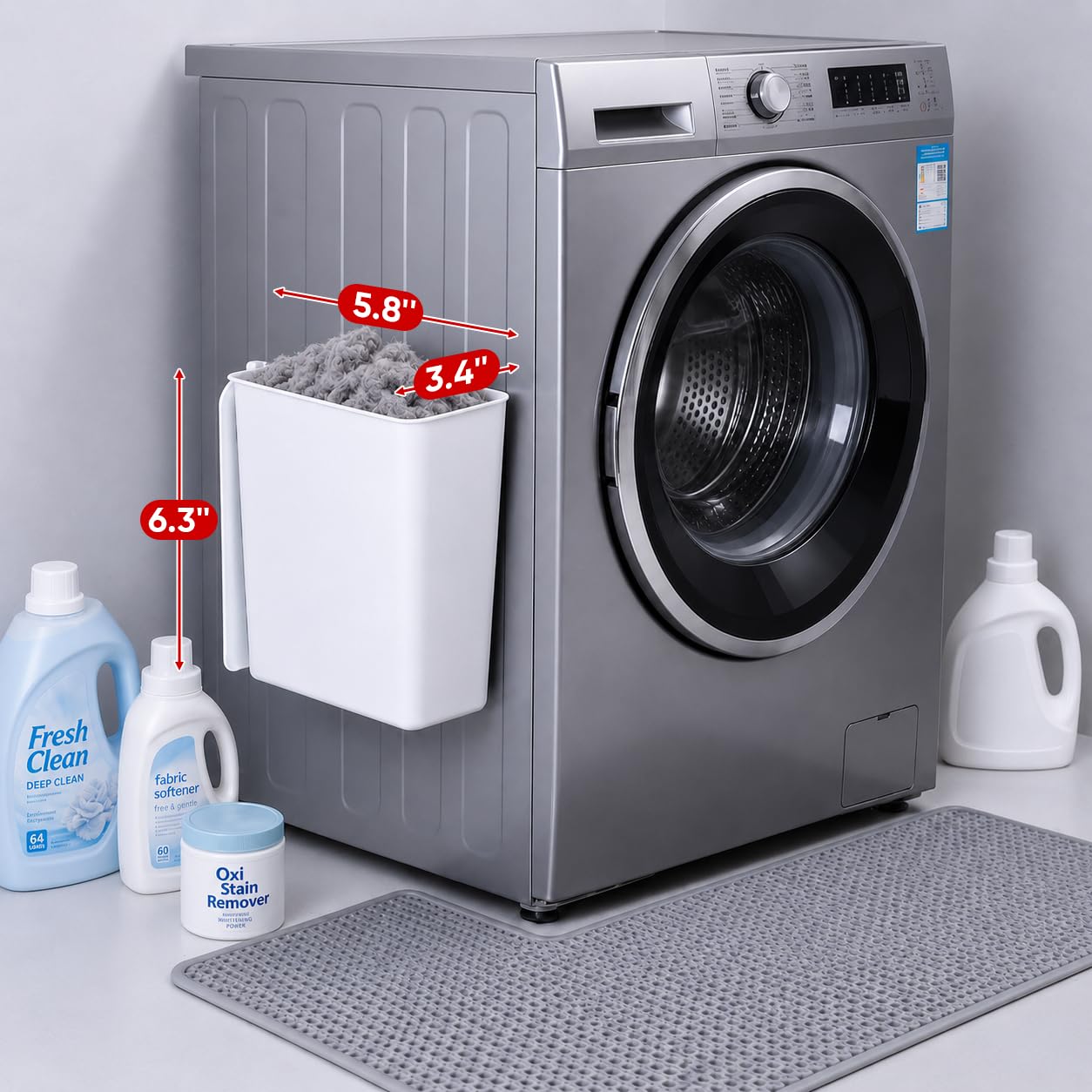 Magnetic Lint Bins - 5 Pack for Laundry Room Organization -2 Magnetic Lint Bins - 5 Pack for Laundry Room Organization -2