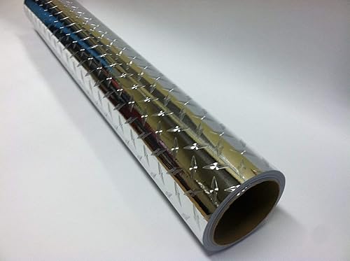 Crominium - Vinilo autoadhesivo para placa de diamante, 24 pulgadas x 10 pies
