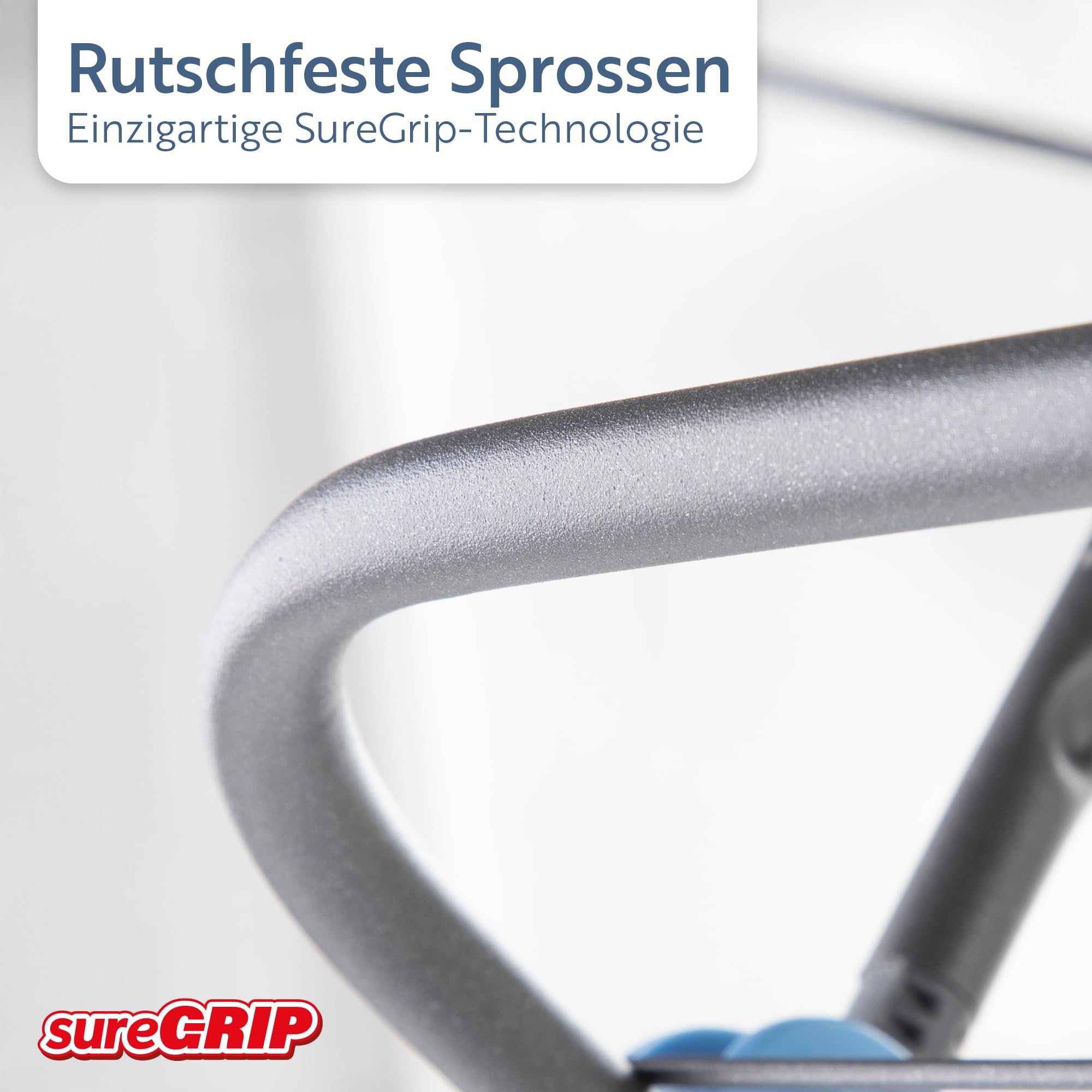 Minky Premium Sure Grip 3-stufiger Wäscheständer, Innen- und Außenbereich, rutschfeste Stangen, klappbar, inklusive 4 Eckhaken