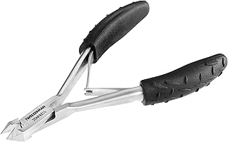 Tweezerman Great Grip Cuticle Nipper (Black/Stainless Steel)