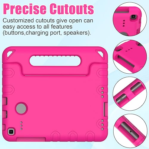 Miniatura 5 de BMOUO Funda para niños Samsung Galaxy Tab E de 80 pulgadas funda de EVA a prueba de golpes funda ligera para niños funda de superprotección funda