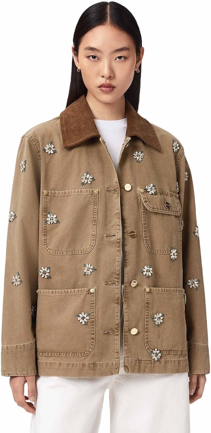 AllSaints Women's Bex Emb Denim Jacket
