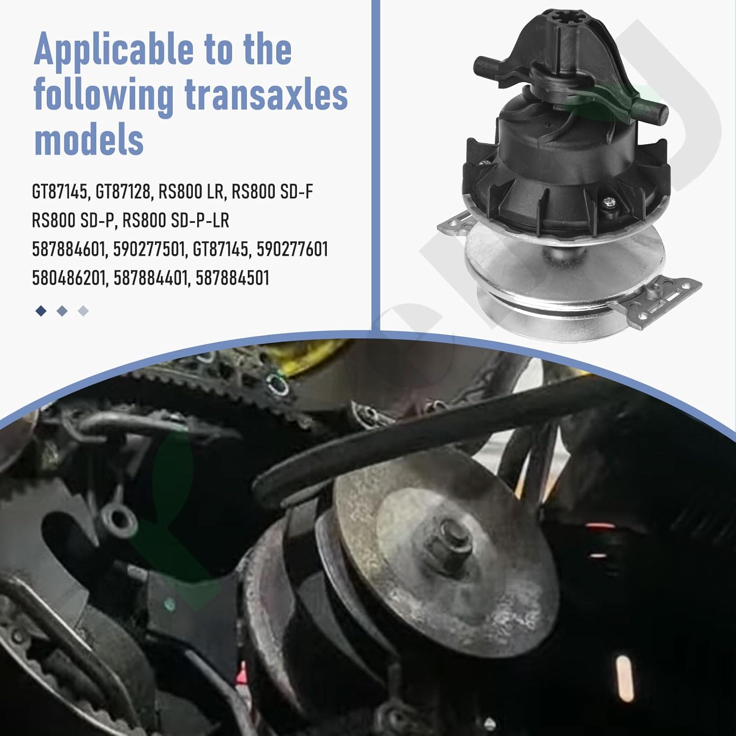 GT79452-A Transmission Driver Kit W/Mounting Screw Compatible with Craftsman Husqvarna Poulan Ar-iens Mowers YTA18542 RS800 Transaxles GT79452 589668301 587086703 GT79260 GT79260-A