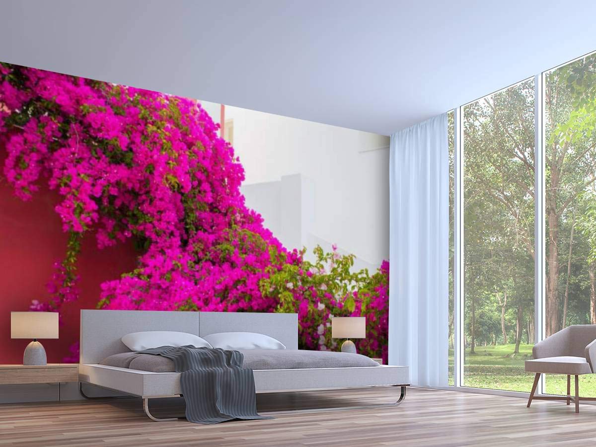 ZocKz Papel Tapiz Grande 3D De Flores En Ramas, Papel Pintado Panorámico  Para Sala De Estar,, image size:1200x900