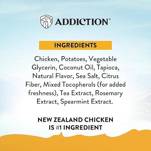 Vista 47 de Addiction Meaty Bites - Golosinas hipoalergénicas para perros - Hecho en Nueva Zelanda - Alto contenido de carne - Sin gluten y granos - Golosinas