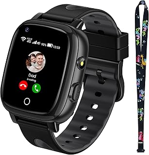 JoJoego 4G Children’s Smart Watch with Video Calls and Phone, SOS, GPS, Smartwatch Girls with IP68 Waterproof, Voice Chat,…