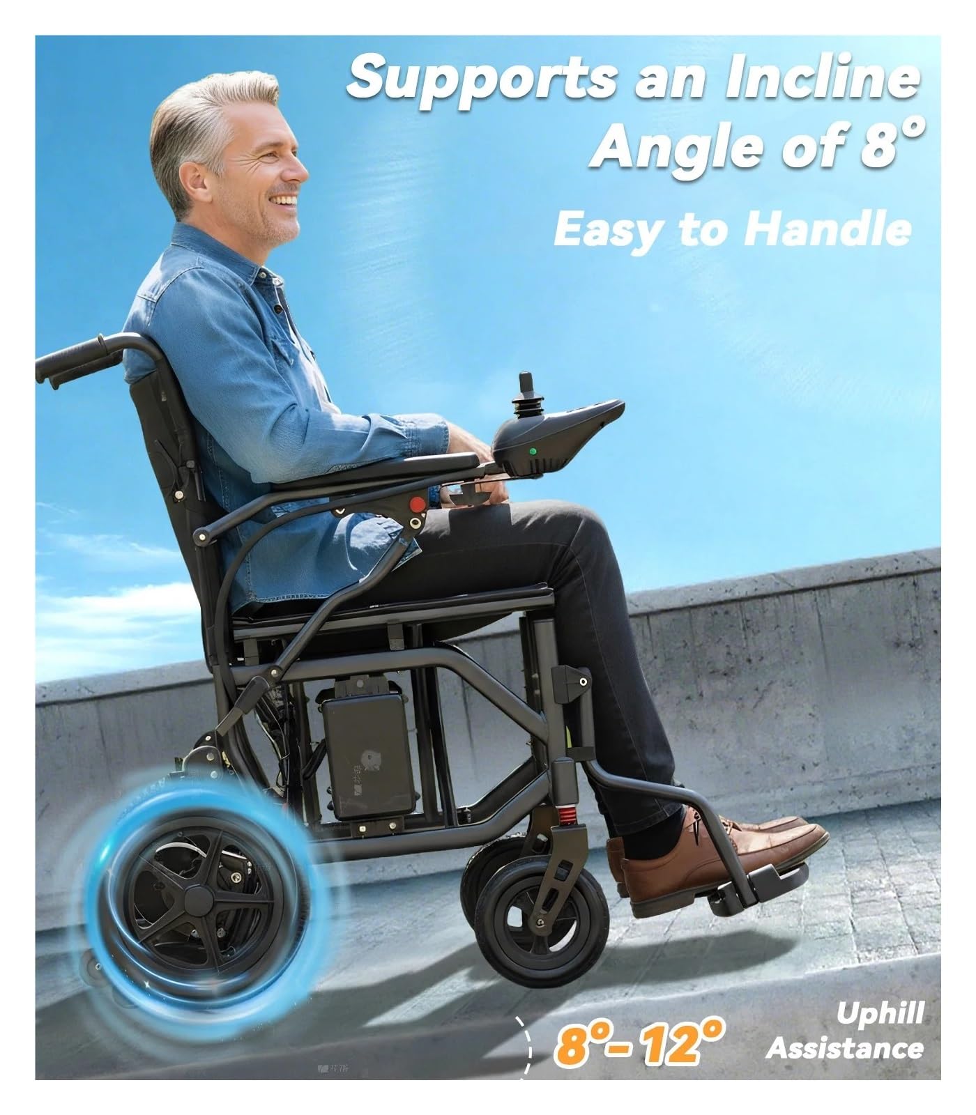 Sedia A Rotelle Elettrica For Anziani Scooter For Mobilità For Assistenza Domiciliare Leggero E Pieghevole For A For For Disabili Mobilità Confortevole Fluida