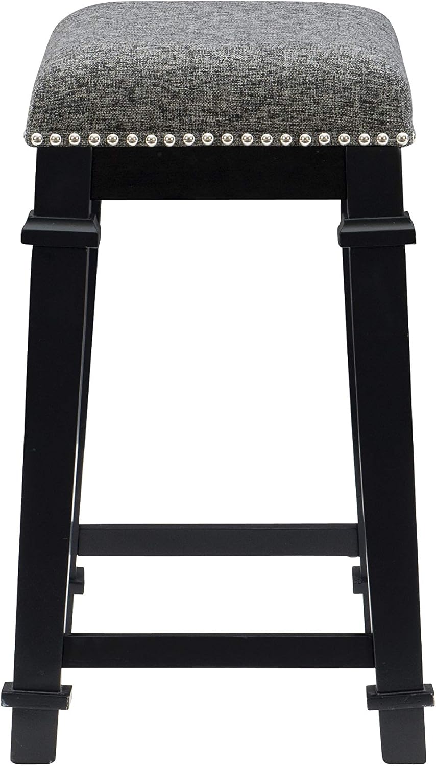 Linon Stool, Black