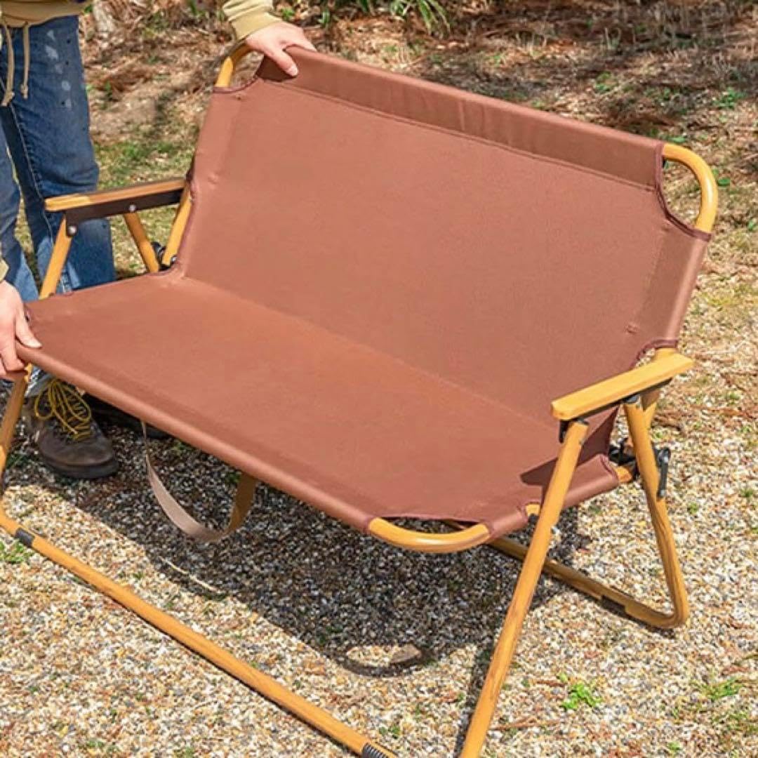 【新品未使用•未開封】　アウトドア　ベンチ 折りたたみ キャンプ　ベランダ　木製 未使用•未開封 アウトドアベンチ 折りたたみ キャンプ ベランダ