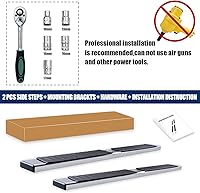 Vista 9 de COMNOVA - Estribos de 6 pulgadas para Dodge Ram 1500 Crew Cab 2009-2018 (incluido el modelo clásico 2019+), Ram 2500 3500 10-26, estribos