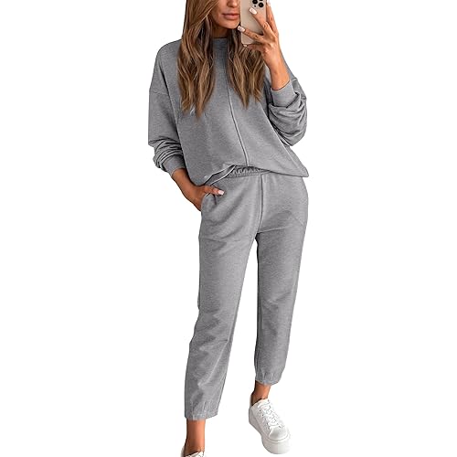 BTFBM 2023 Women 2 Piece Outfits Long Sleeve Pullover Jogger Pants Lounge Sets Fall Winter Sweatsuits Tracksuit Pockets