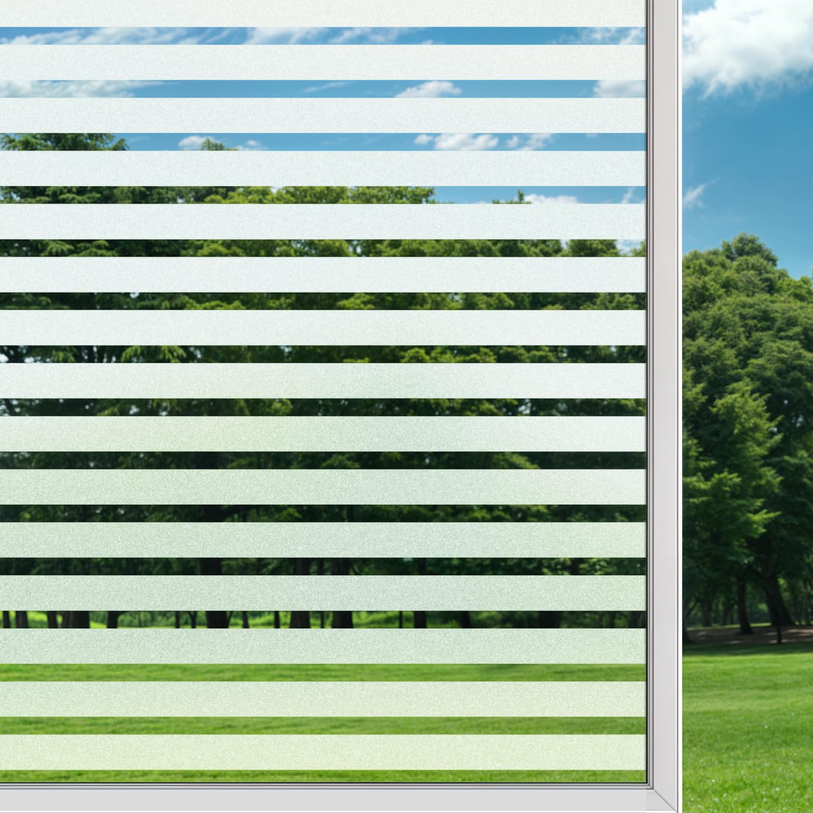 Fensterfolie Sichtschutzfolie Fenster Streifen Sichtschutz 90 x 400cm