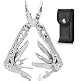Lightweight Multitool,19-in-1 Multipurpose Plier,420HC Knife,Bottle Opener,Saw,with Nylon Sheath Great for Camping, Hiking, Outdoor, Survival, Simple Repair