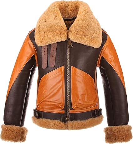 orange aviator jacket