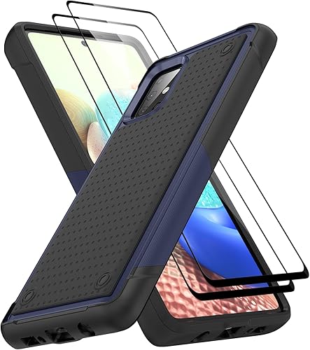 Miniatura 90 de Jeylly Funda para Galaxy A23/A32 5G/A13 4G/A13 5G/A04/A04S, con [2 paquetes de protectores de pantalla de vidrio templado], funda protectora A
