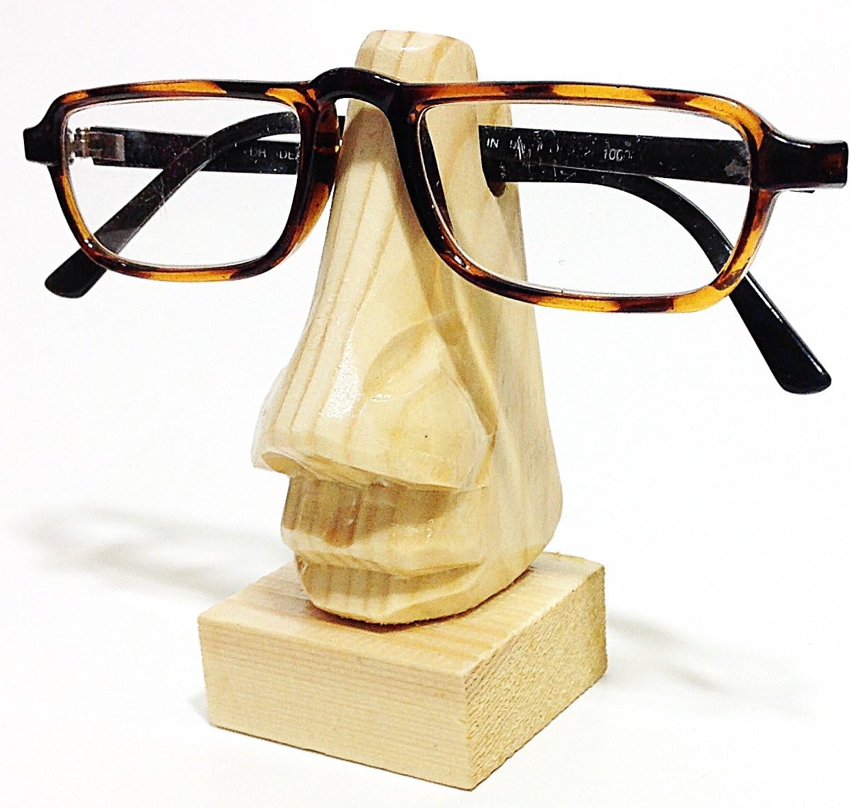 Light Finish Wooden Novelty Eyeglass Holder Stand (LCK