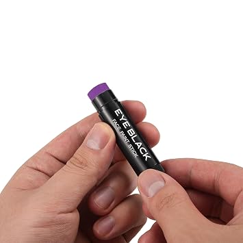 PURPLE EYE BLACK STICK, Anti-Glare Eyeblack For Baseball Football Softball Lacrosse Accessories, Sweat-Proof Eye Black Grease Paint, Smooth & Long Lasting, Rich Full Coverage