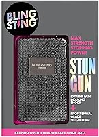 Vista 2 de BLINGSTING Pistola paralizante elegante de alto voltaje para mujer, defensa personal de grado profesional, interruptor de encendido/apagado seguro