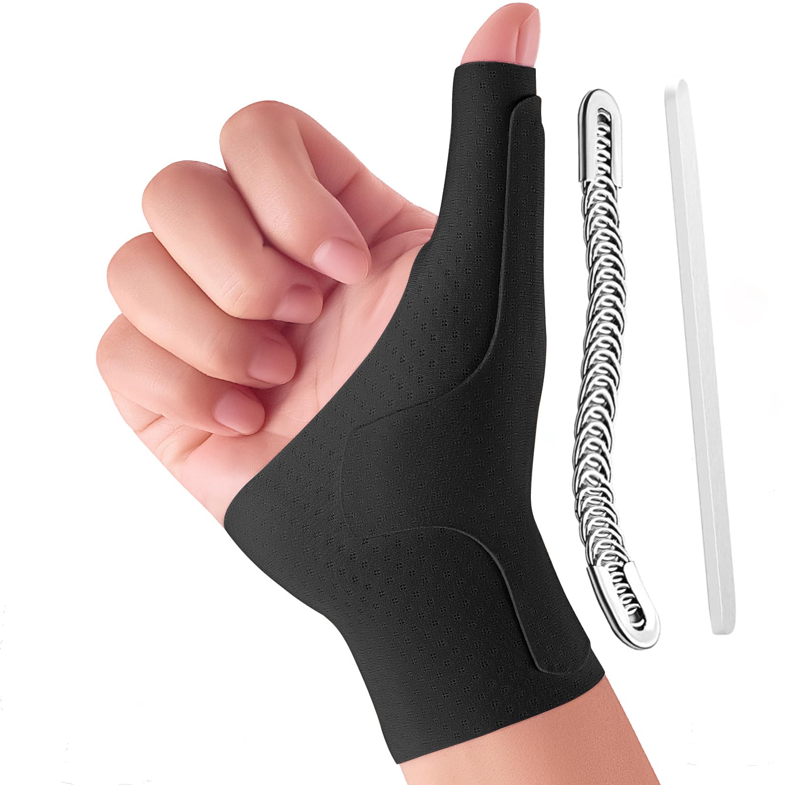 Wrist Thumb Brace Mommy Compression Stabilizer Waterproof Thumb Spica Splint for Arthritis,Trigger Finger,De Quervains Tenosynovitis,Tendonitis,CMC Joint Pain and Support-Women Men-Left or Right Hand