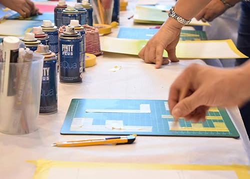 Miniatura 7 de Pintura en aerosol para artes y manualidades, Pintyplus Aqua Mini a base de agua, latas de 5.1 fl oz, juego de 8 piezas para artistas pastel, goma