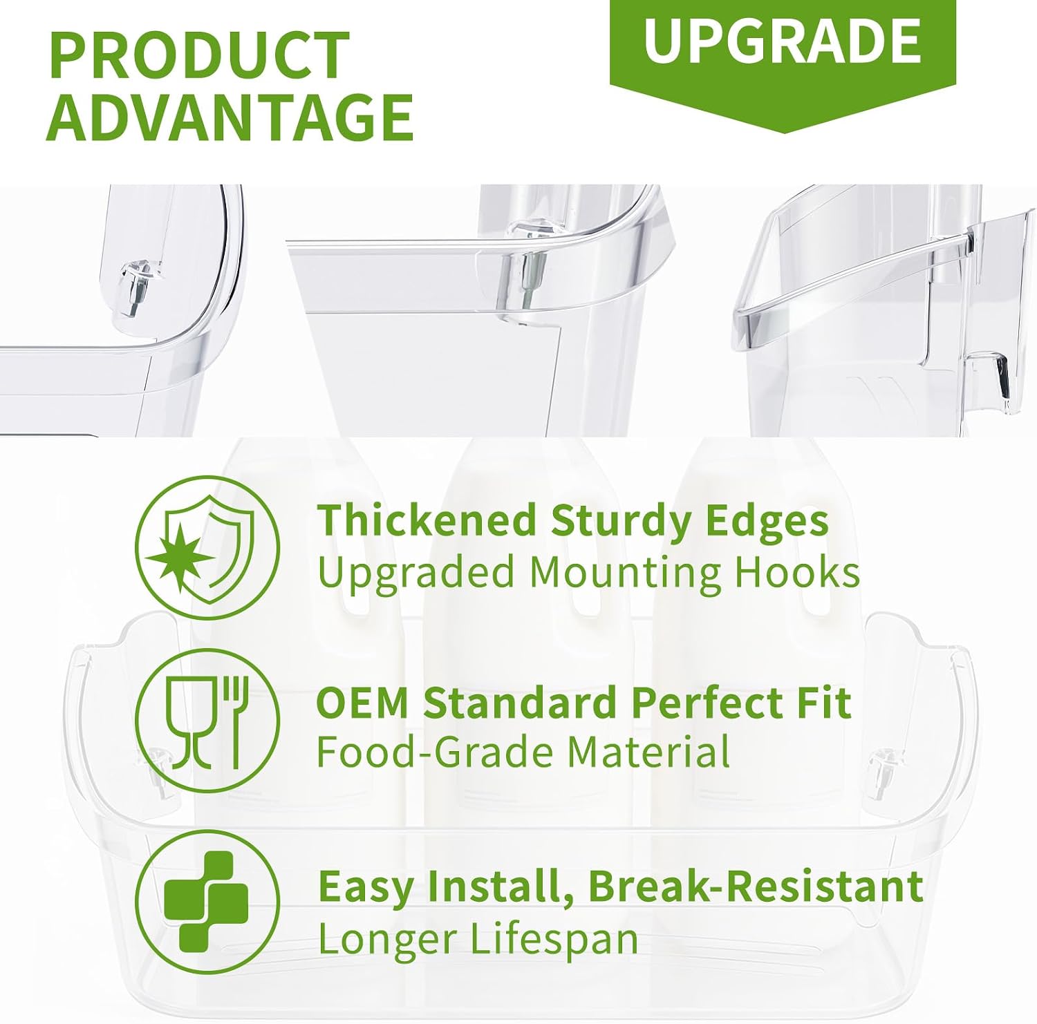 242126602 Refrigerator Door Shelf Bin Replacement(Right Lower Door Bin)
