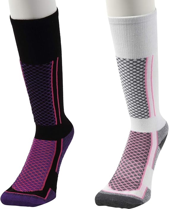 Amazon The Answer ２足組 ハイソックス スキー スノボ アウトドア 厚手 メンズ レディース 防寒 靴下 レディース 2色組 スポーツソックス 通販