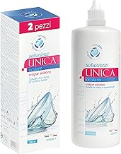 Unique Contact Lens Solution - 2 x 360ml | Liquid Contact Lenses for Cleaning and Storage | Suitable for All Lens Types | Made in Italy