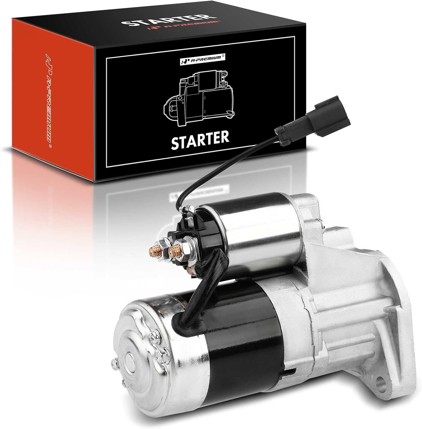 A-Premium Starter Motor Compatible with Nissan Frontier 1998-2001 2.4L, Pickup 1996-1997 2.4L, Xterra 2000-2001 2.4L, Automatic Trans, 12V 1.4KW 9Teeth CW, Replace# 233001S770 233001S772