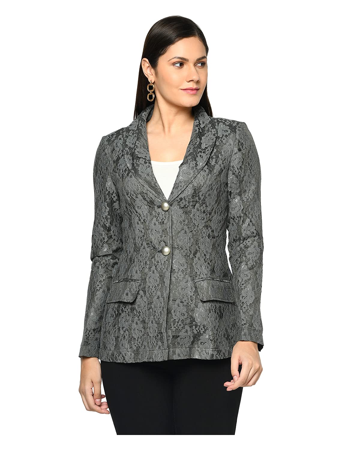 owncraft Women's Grey lace Coat-picture-40