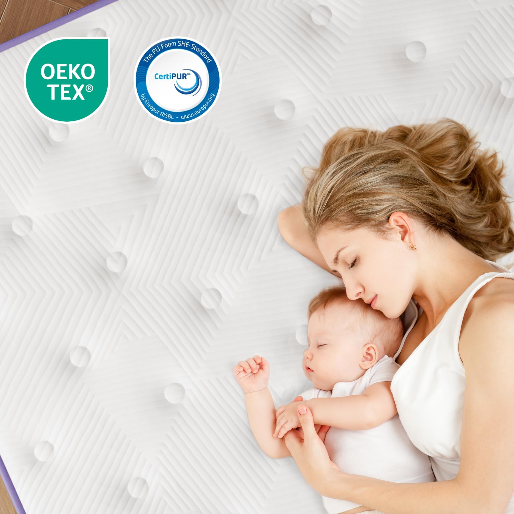 Materasso 120x200 cm, Altezza 30 cm Media Fermezza, Memory Foam Gel e Molle Insacchettate, Certificato Oeko-TEX, Traspirante Antipressione, Consegna in Scatola