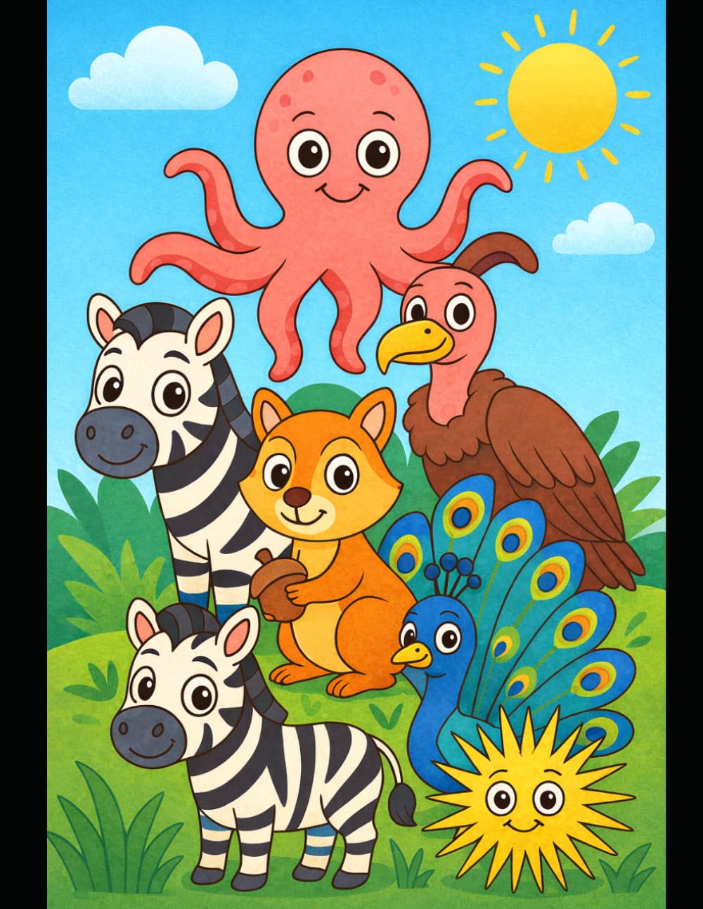 A to Z Animal Alphabet coloring book