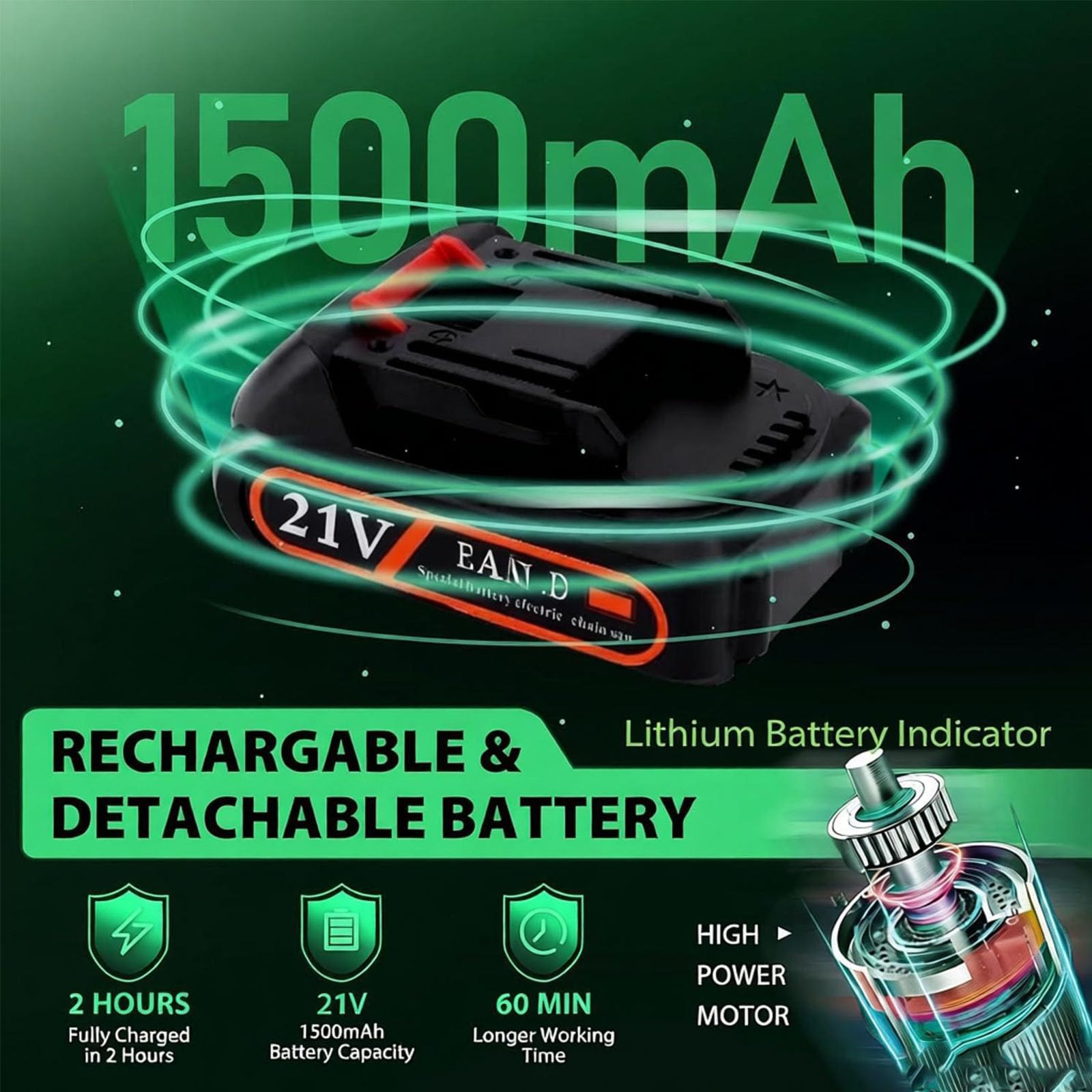 Tagliasiepi e cesoia per erba a batteria da 21 V per attrezzi da giardino, con batteria da 1500 mAh per la manutenzione del giardino, la rifinitura del prato e la potatura.