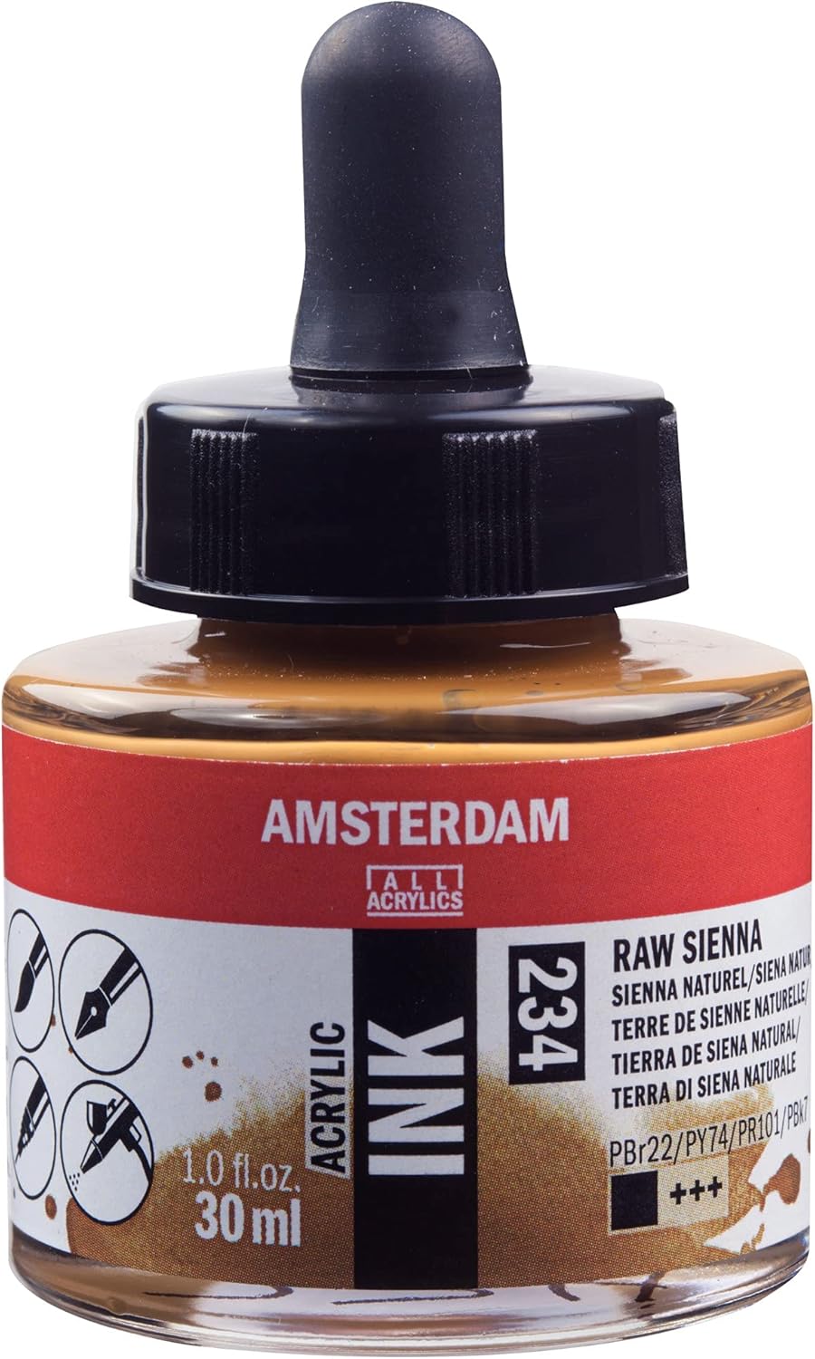 Amsterdam Acrylic Ink Bottle 250 ml Titanium White 105 (17301050)